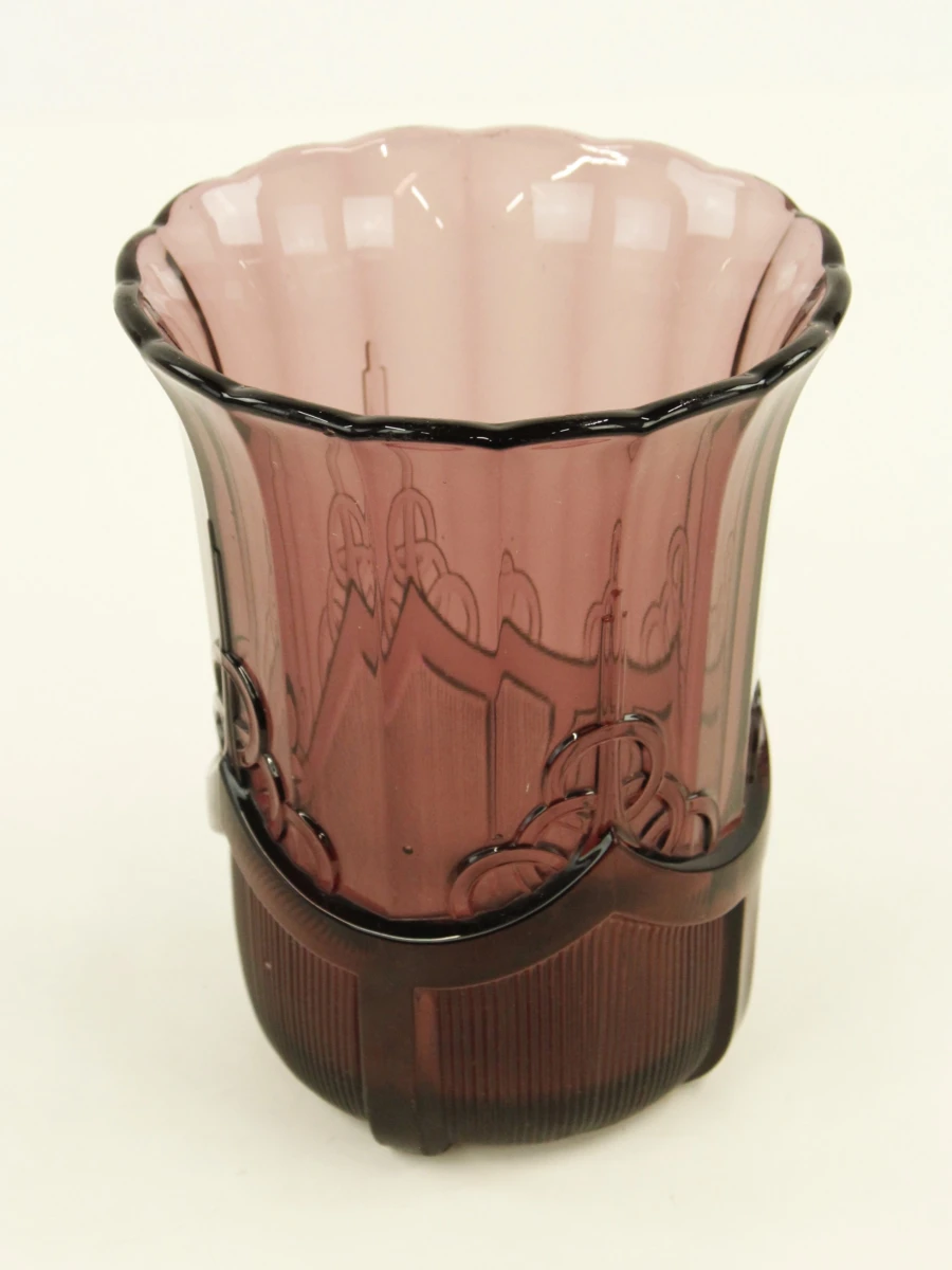 Val Saint Lambert Luxval "Olympic" 1935 - Art Deco Vaas - foto 6