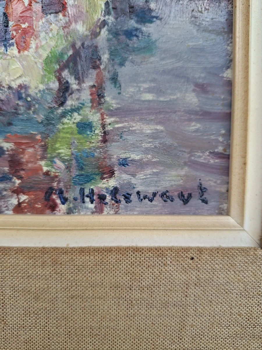 Prachtig impressionistisch schilderij – Maurice Helewaut (Brugge, 1920–2007) - foto 2