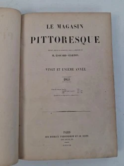 Antiek boek : "le magasin pittoresque", 1853 - foto 2