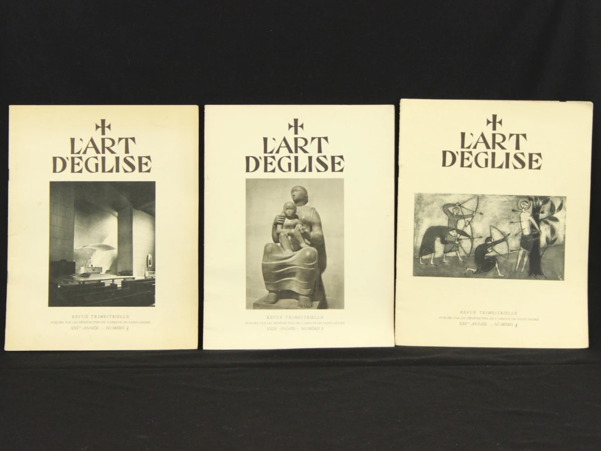 L'Art Deglise & L' Artisan et Les Arts Liturgiqves lot van 14 grootformaat foto en illustratieve magazines - foto 2