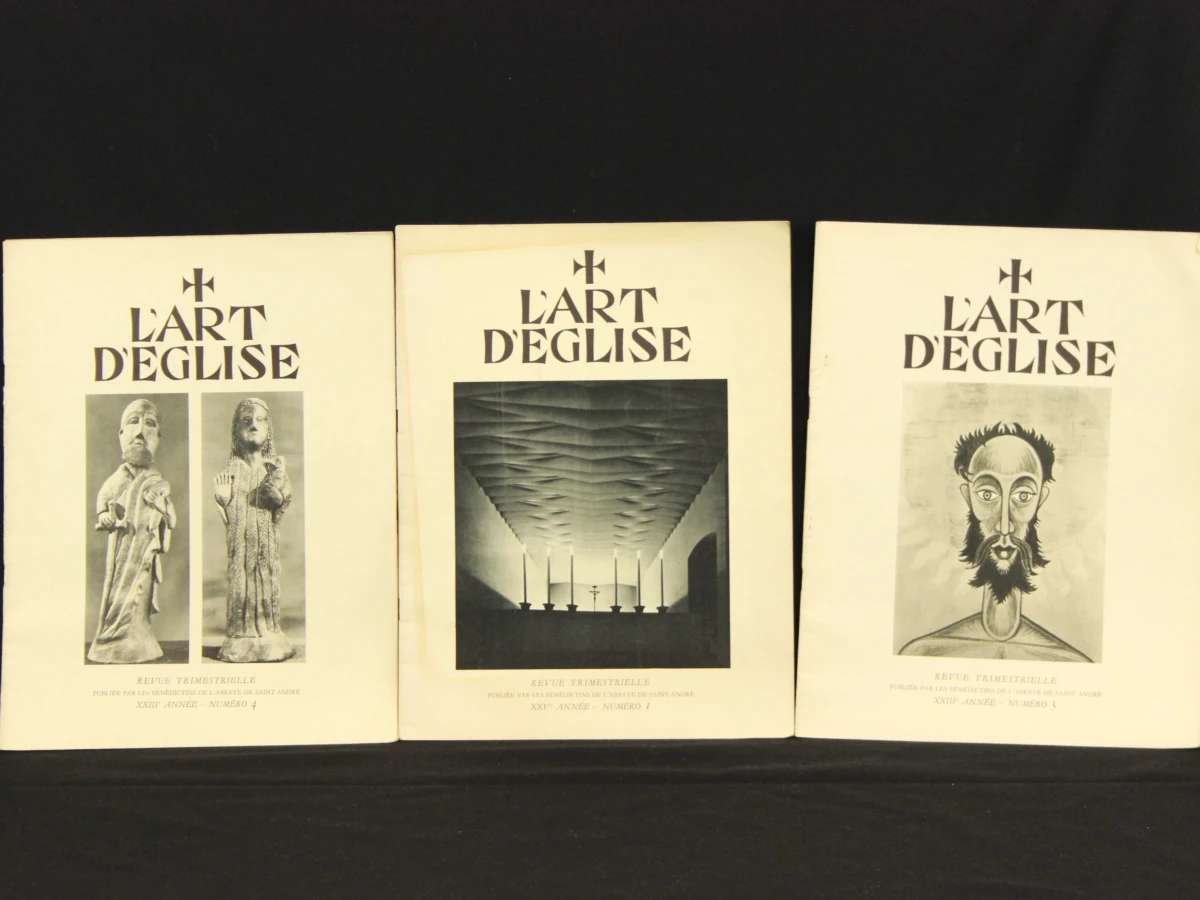 L'Art Deglise & L' Artisan et Les Arts Liturgiqves lot van 14 grootformaat foto en illustratieve magazines - foto 5