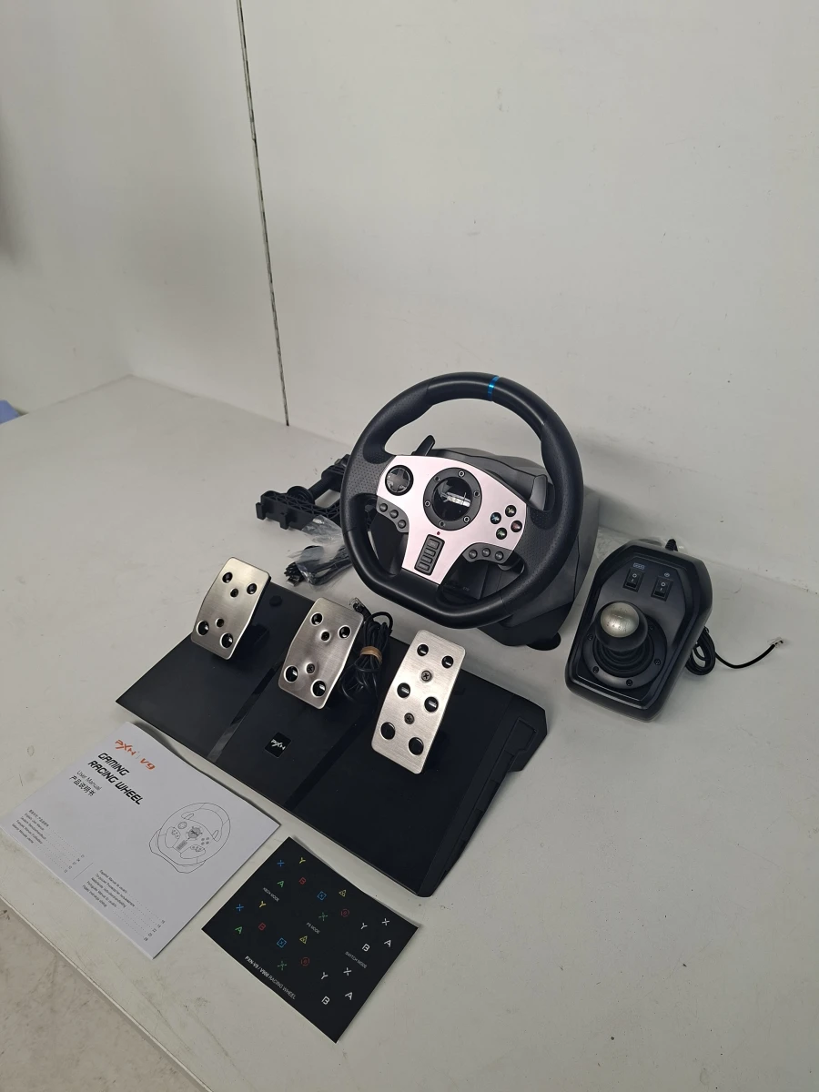 PXN V9 Gaming Racing Wheel Set – 900° Racestuur met Pedalen & Versnellingspook - foto 3