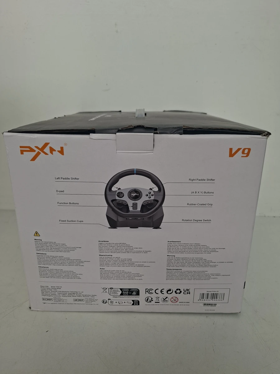 PXN V9 Gaming Racing Wheel Set – 900° Racestuur met Pedalen & Versnellingspook - foto 5