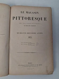 Antiek boek : "le magasin pittoresque", 1874 - foto 2