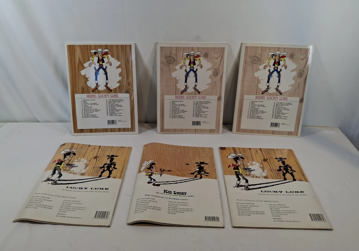 Set van 6 klassieke Lucky Luke stripalbums - foto 2