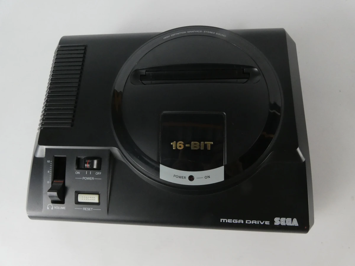 Sega Mega Drive 16-Bit – console met controller, kabels en gamecartridge - foto 2