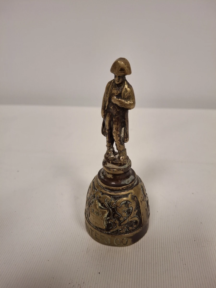 Antieke Napoleon 'Slag bij Waterloo' tafelbel - foto 2