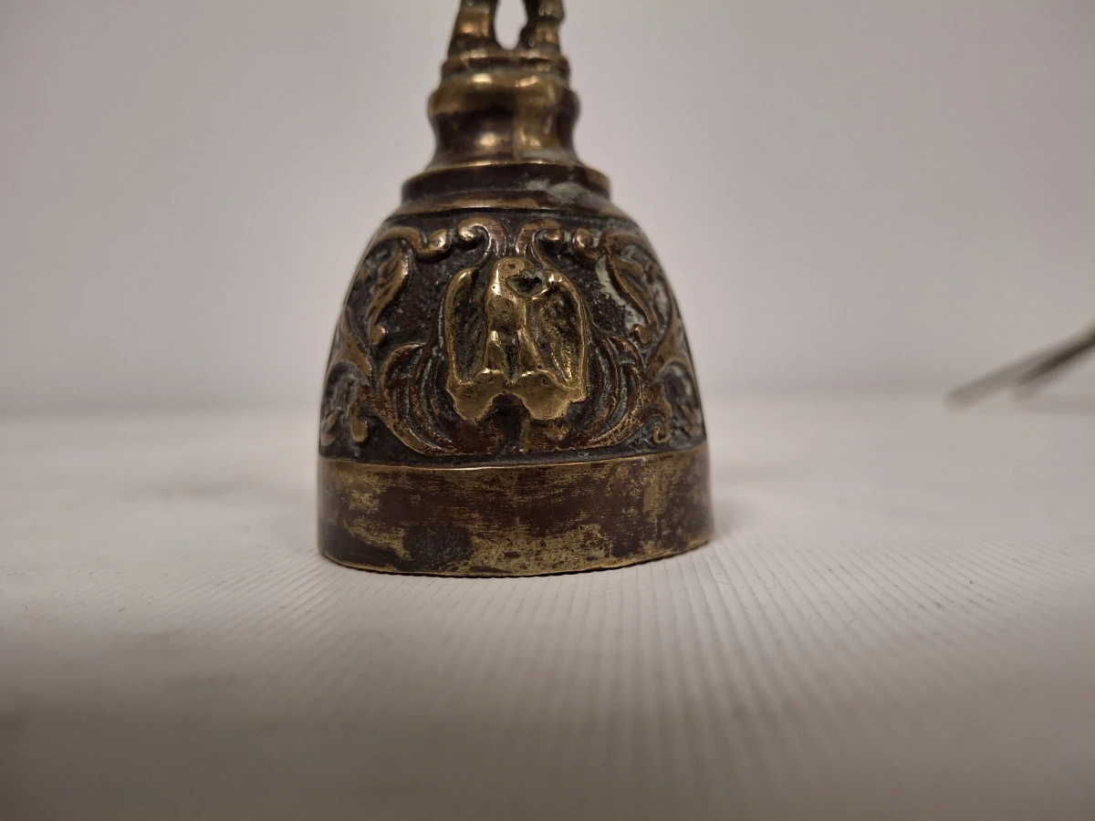Antieke Napoleon 'Slag bij Waterloo' tafelbel - foto 7