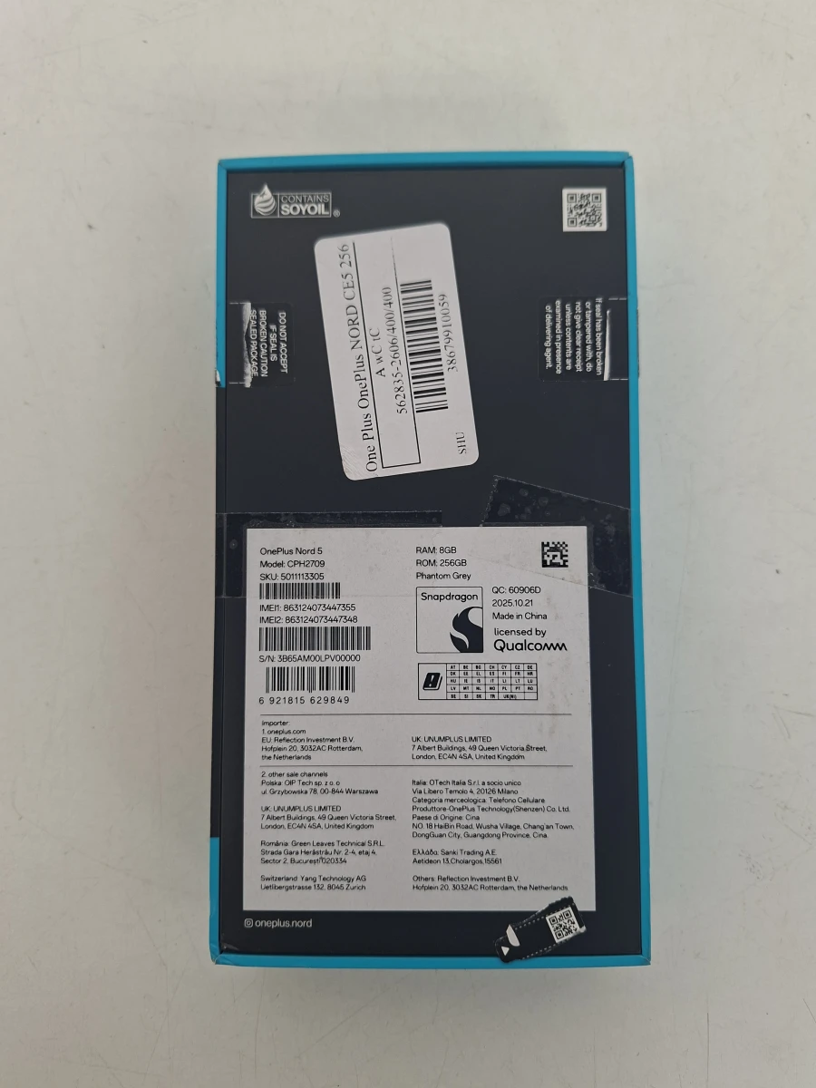 Splinternieuwe OnePlus Nord 5 (256GB - Phantom Grey) – Gecontroleerd & Ongebruikt! - foto 2