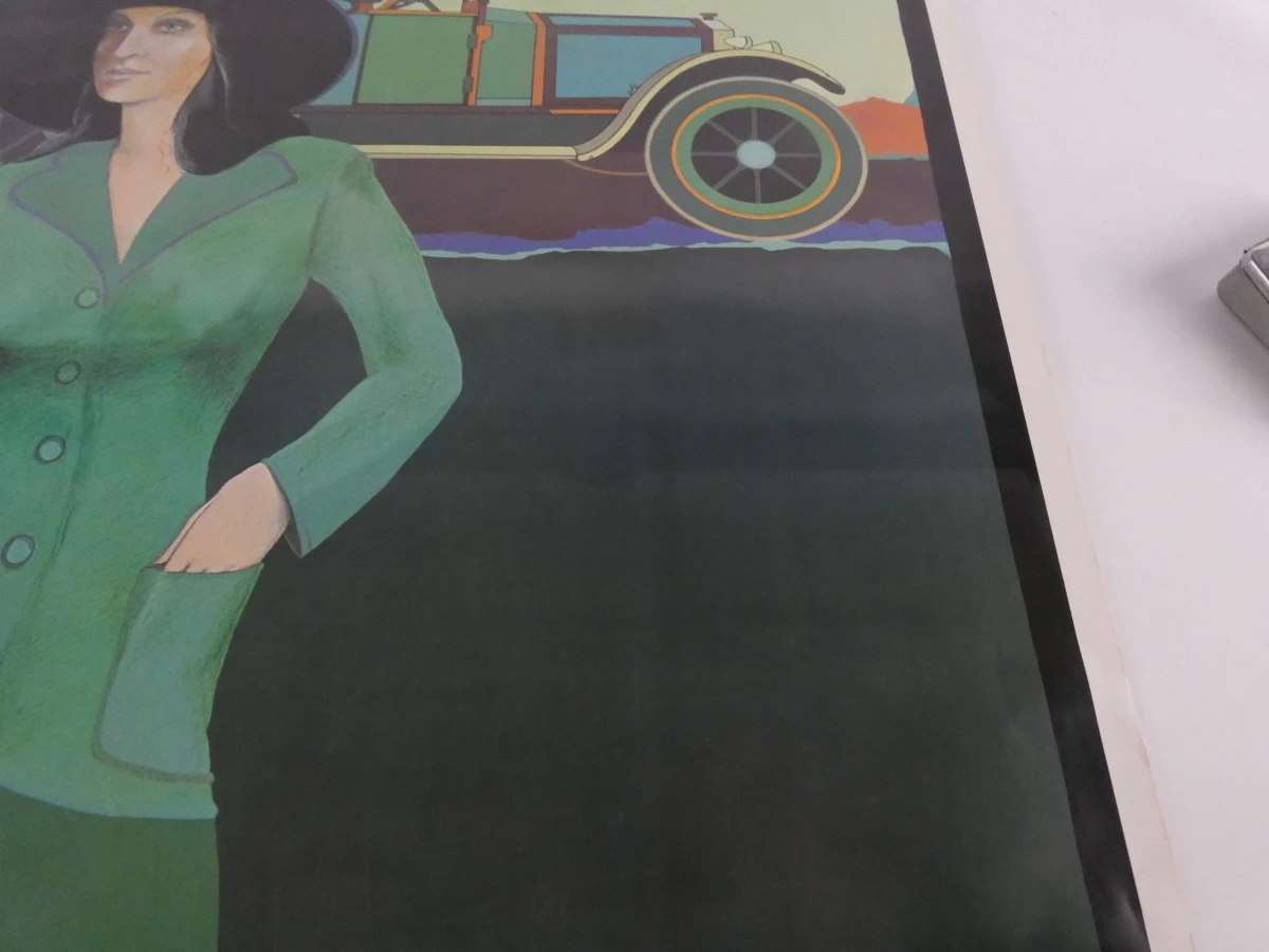 Vintage RIZLA+ reclameposter en RIZLA sigarettenrolbakje - foto 3