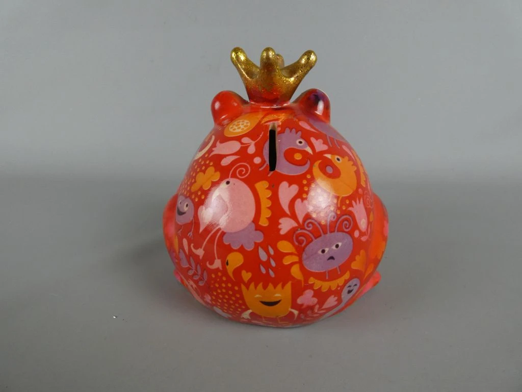 Kikker-spaarpot met Gouden Kroon - foto 3