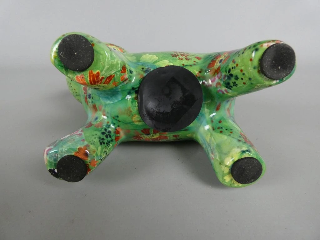 Groene Kat-spaarpot met Bloemenprint - foto 5