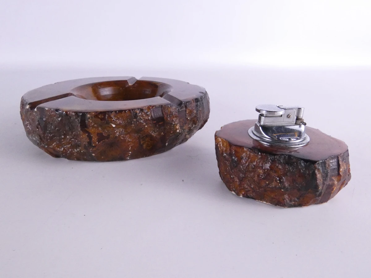 Vintage Onyx-Marmeren Rokers set - foto 2