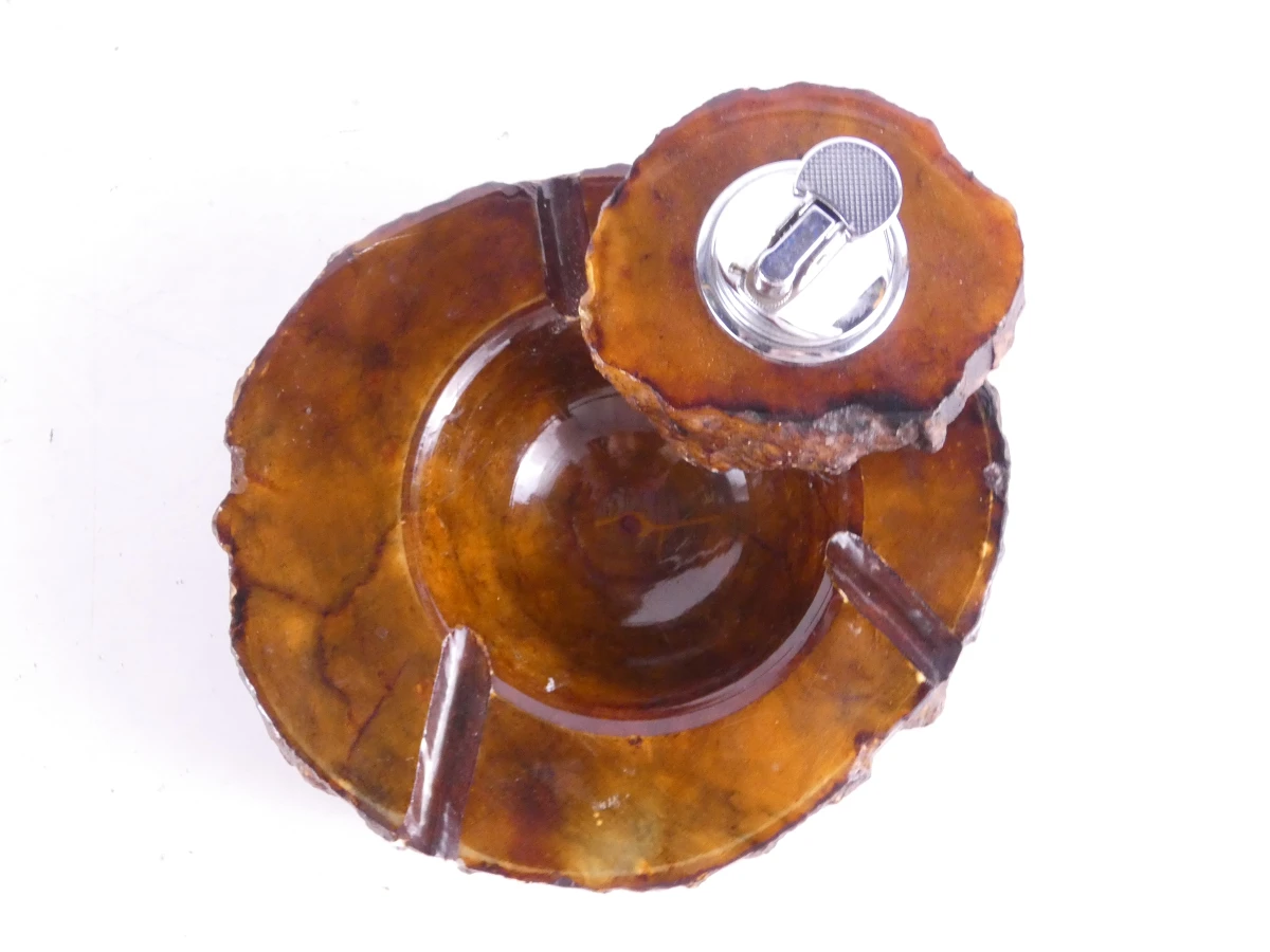 Vintage Onyx-Marmeren Rokers set - foto 6