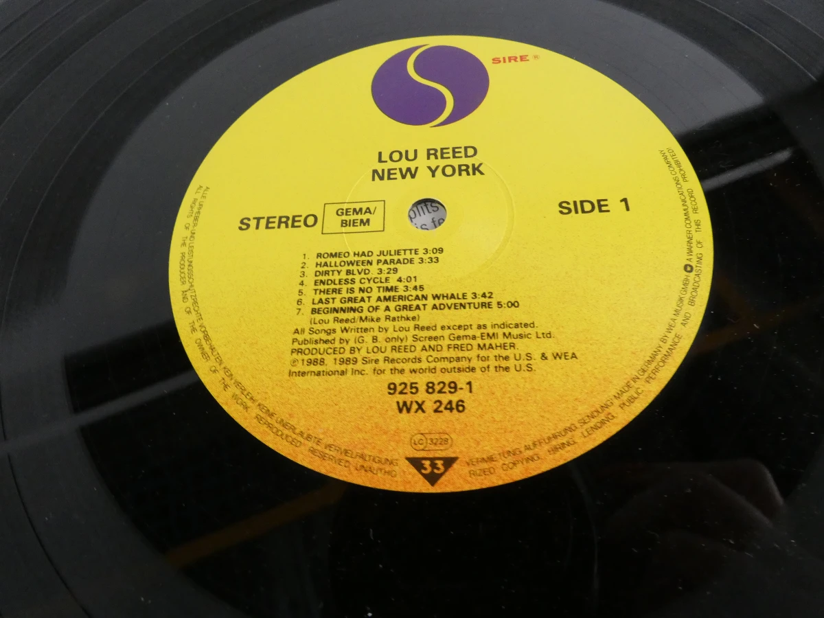 Lou Reed LP - New York - foto 2