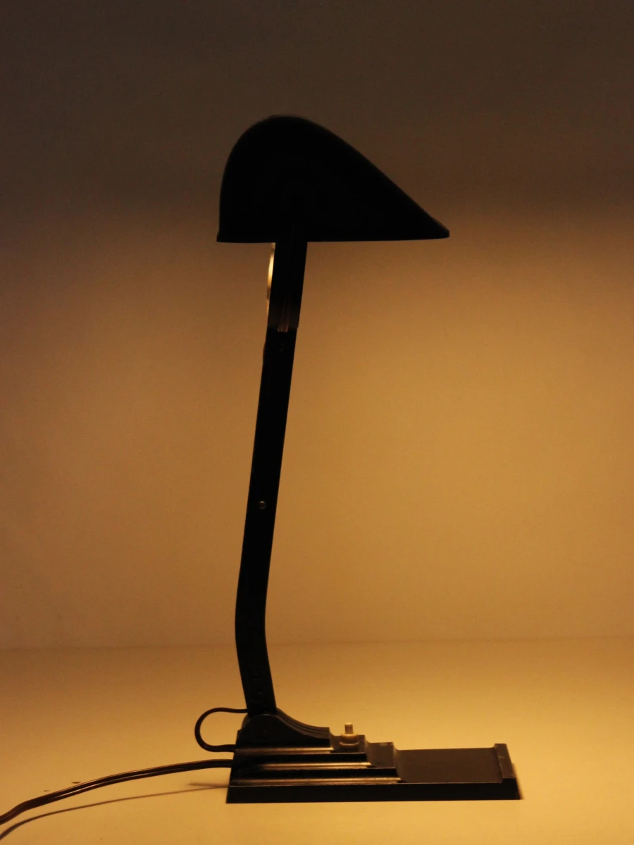 Erpé bureaulamp model 52 met bakelieten kap - foto 2