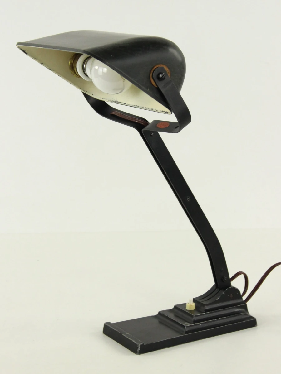 Erpé bureaulamp model 52 met bakelieten kap - foto 9