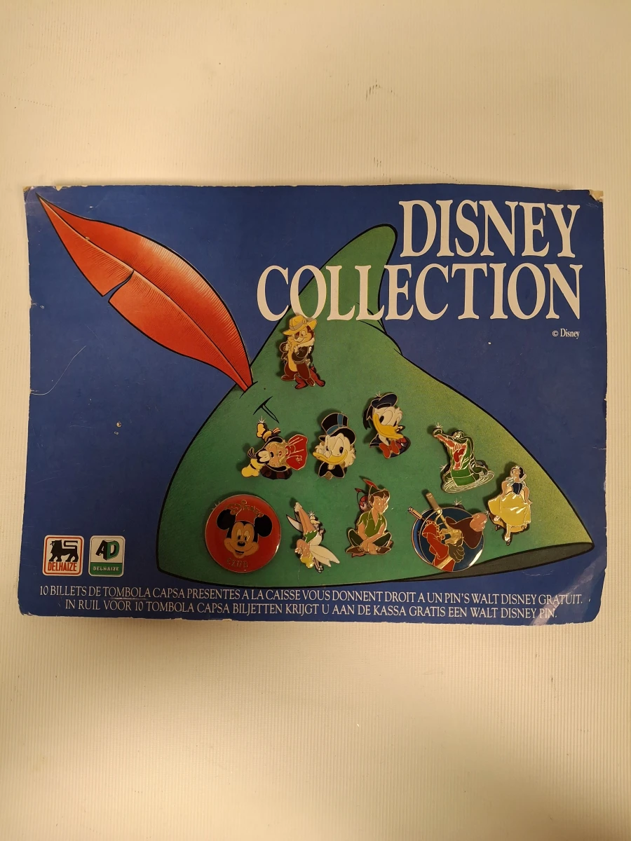 Verzameling vintage metalen en geëmailleerde speldjes Disney - foto 3