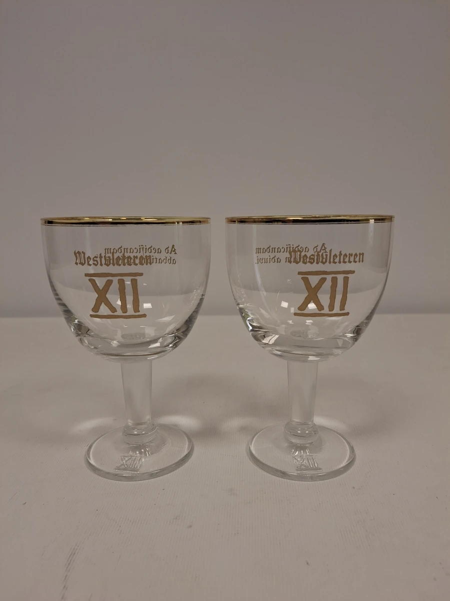 Twee officiële Westvleteren XII proefglaasjes - foto 2