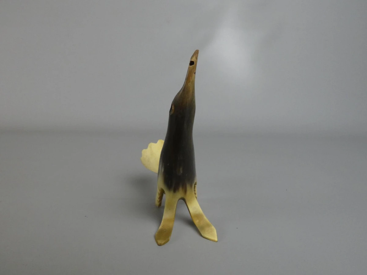 Vogelbeeldje / sculptuur van dierlijk hoorn - foto 4
