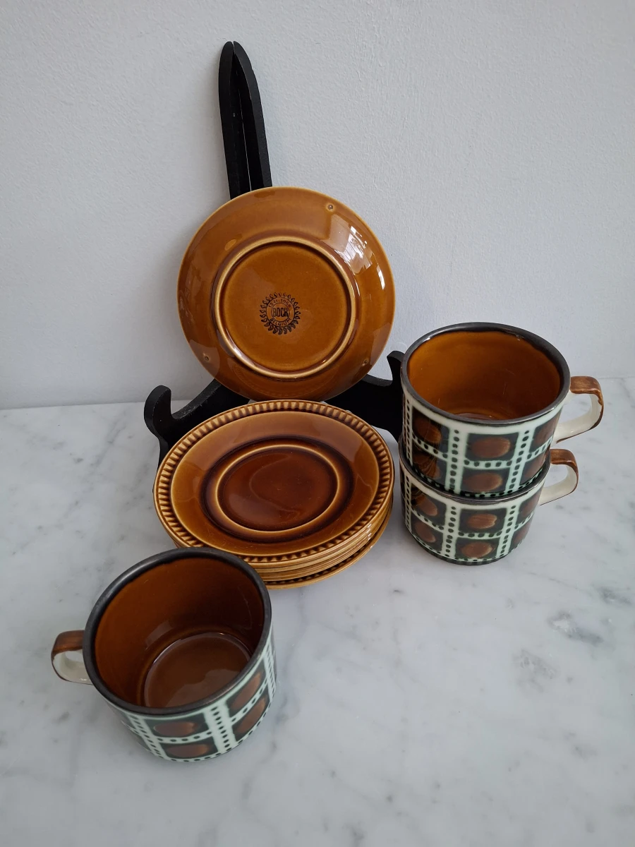 Vintage Boch La Louvière 'Bernadette' koffieservies - foto 4
