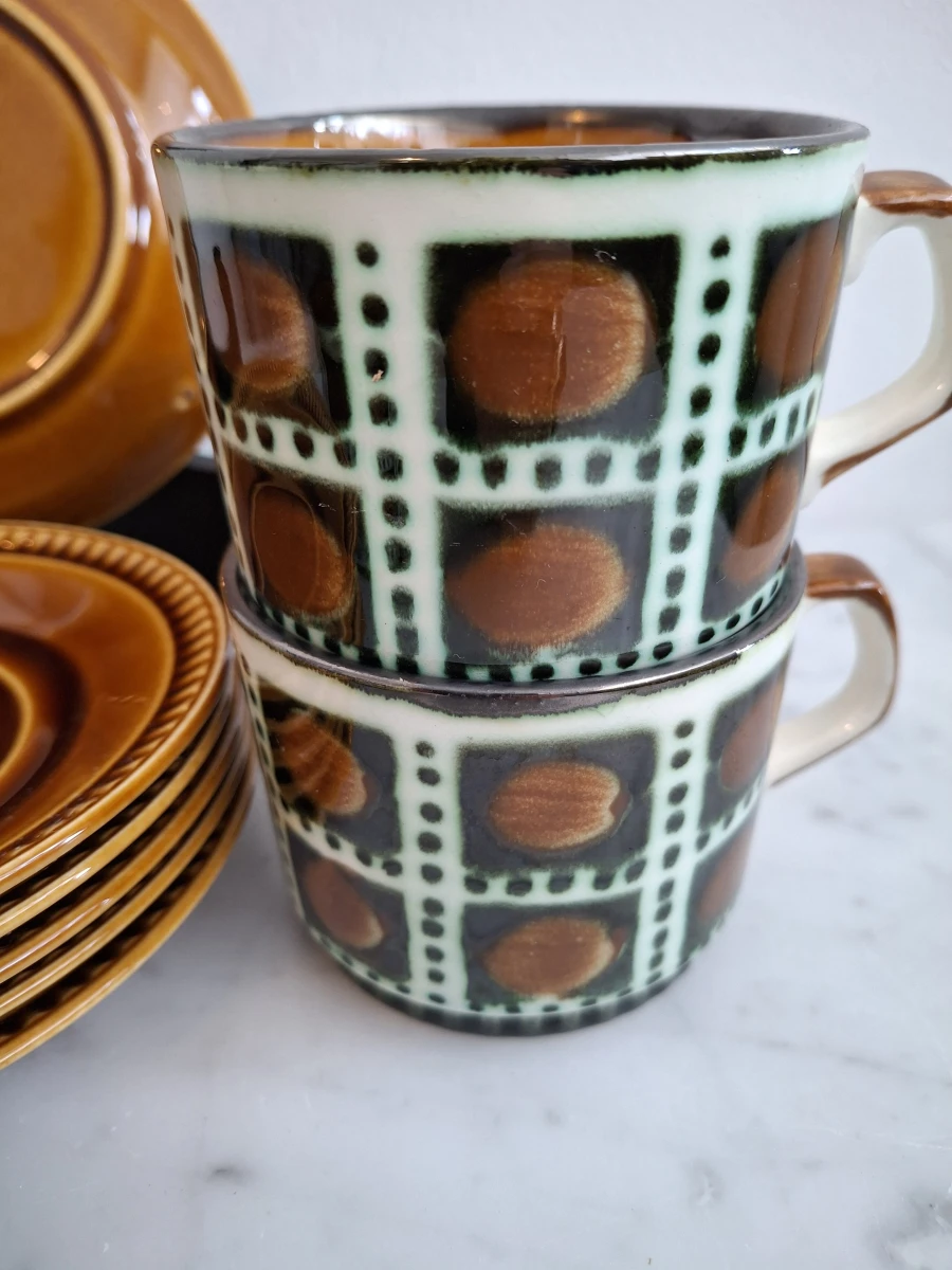 Vintage Boch La Louvière 'Bernadette' koffieservies - foto 5