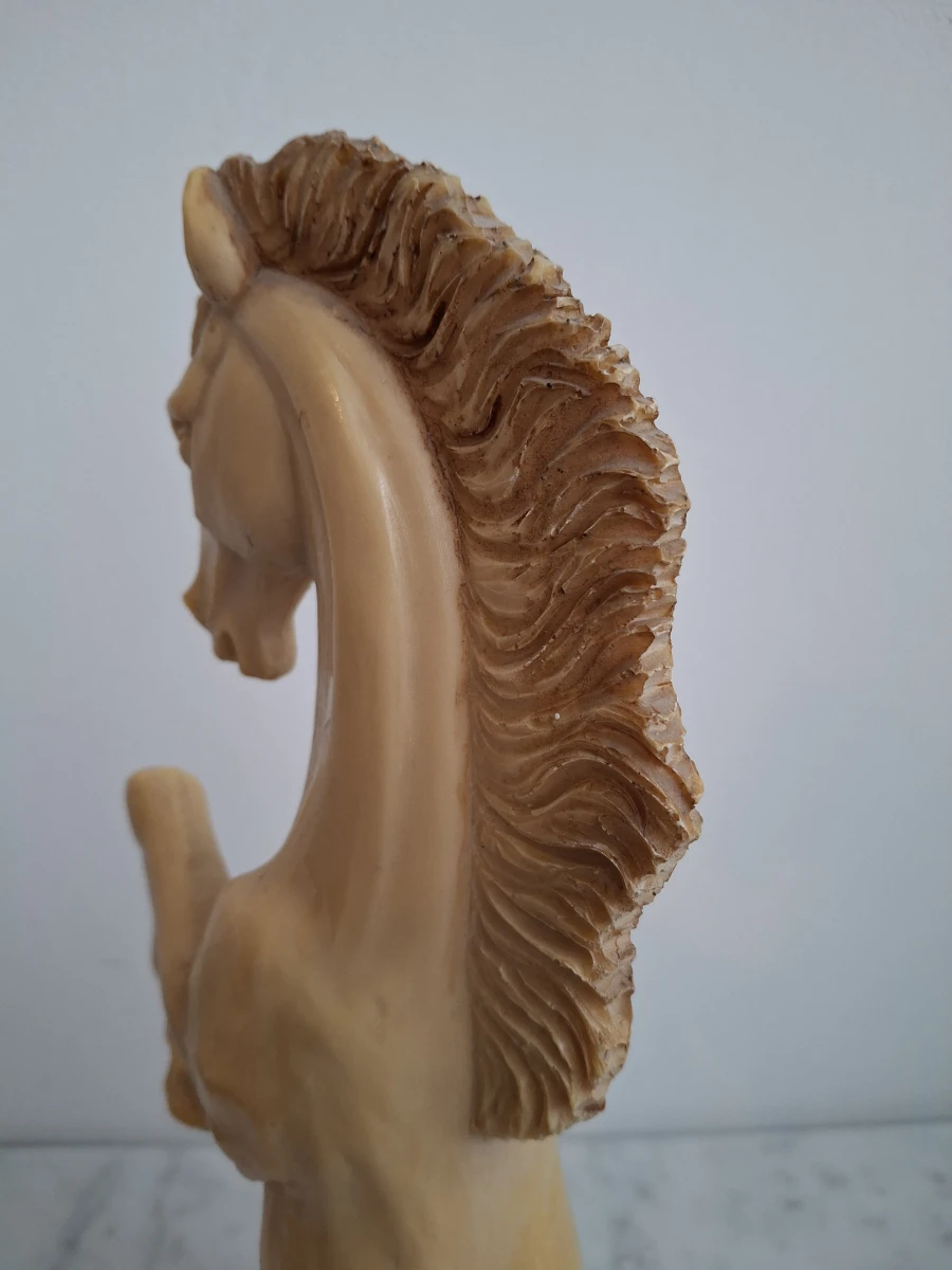 Vintage sculptuur steigerend paard - foto 4