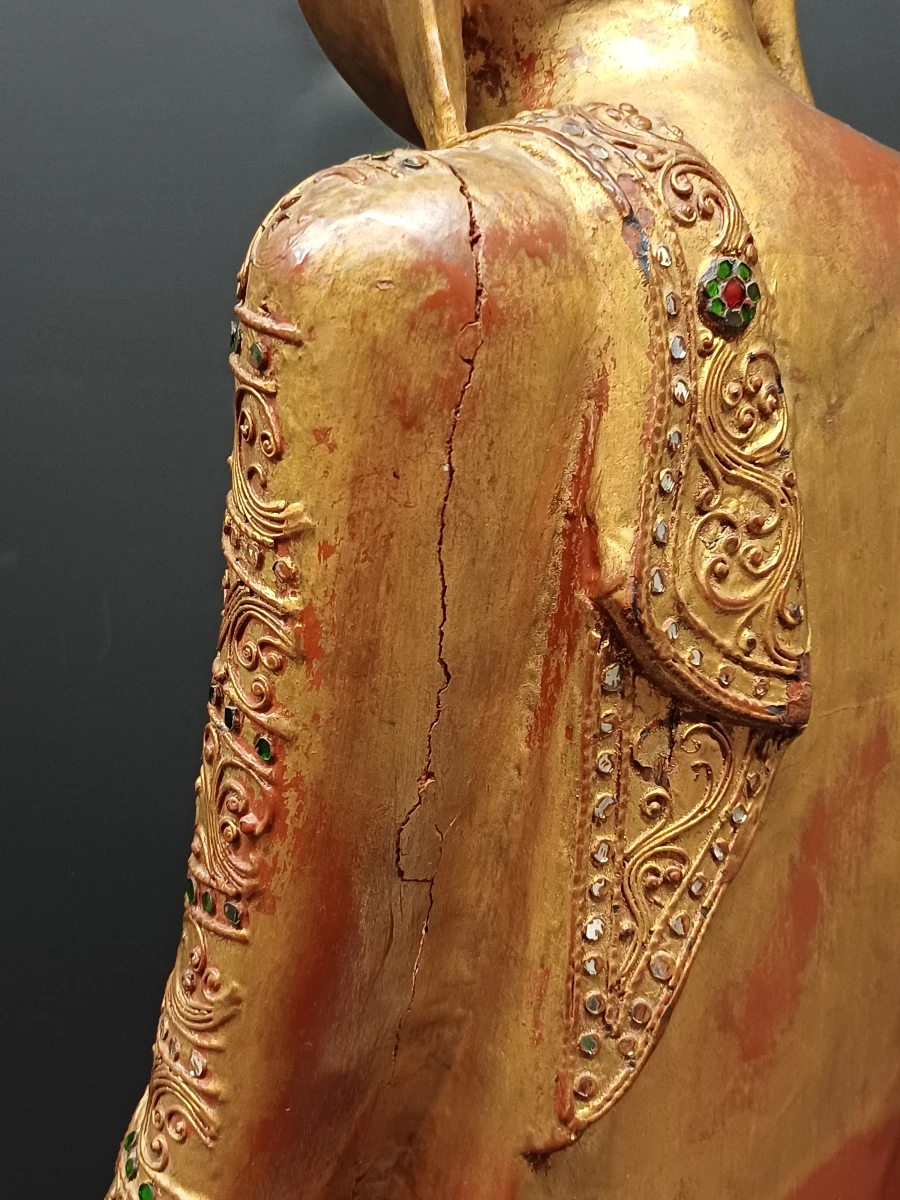 Groot beeld Thaise boeddah - foto 5