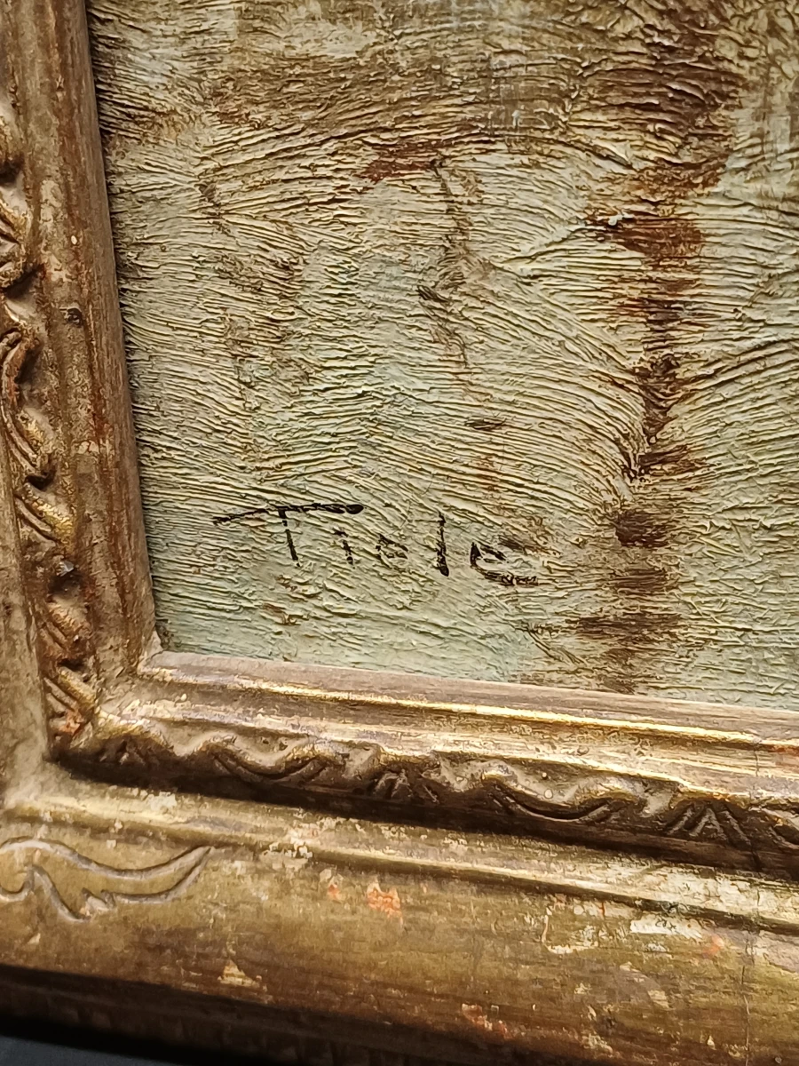 Schilderij bostafereel Jan Tiele - foto 2
