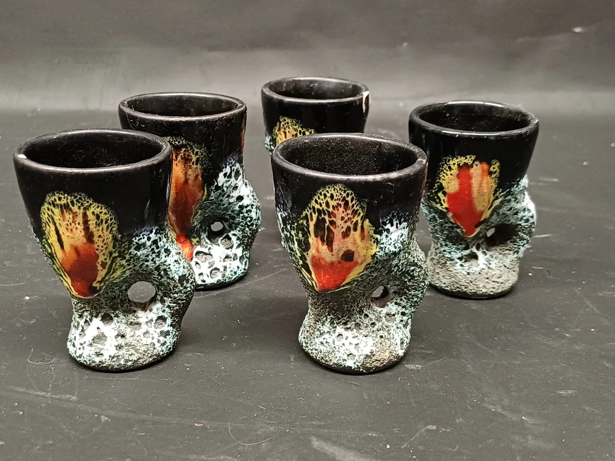 Vintage design likeurset in iconische ‘Fat Lava’ stijl - foto 7