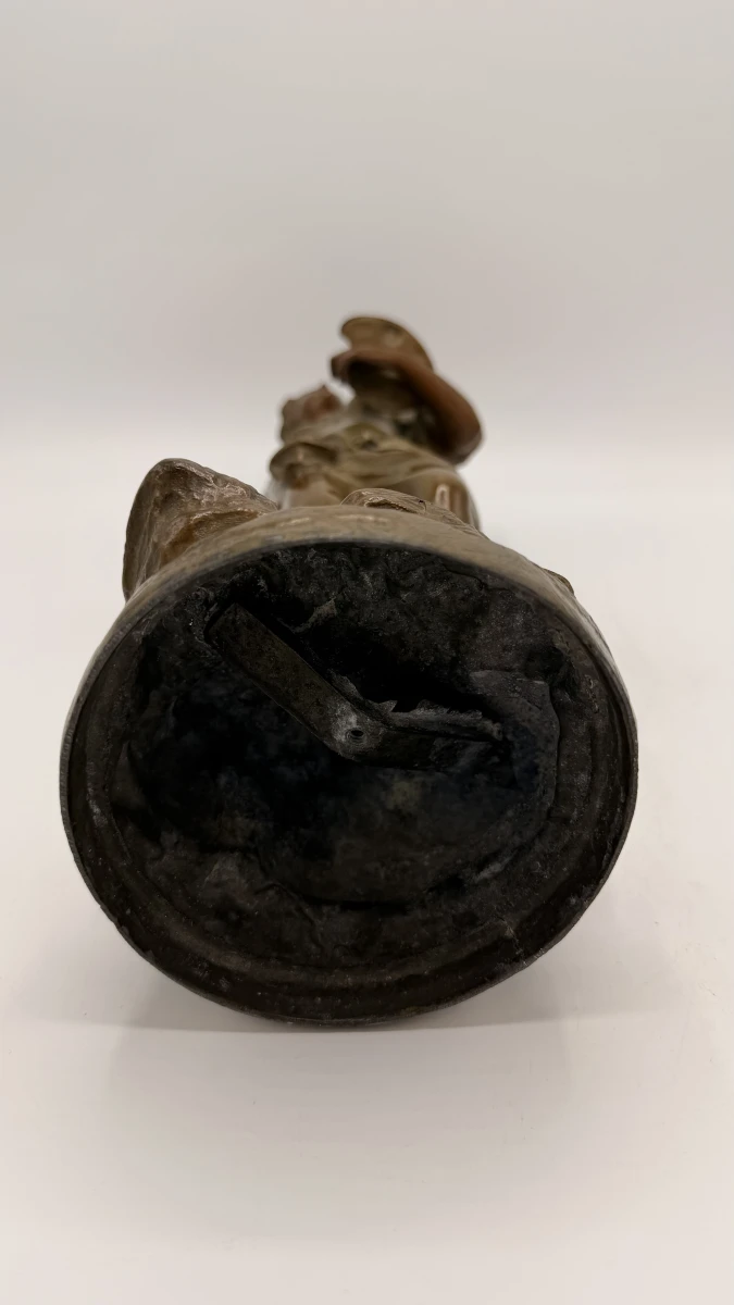 Antiek Art Nouveau beeld - Elegant vrouwenfiguur - foto 4