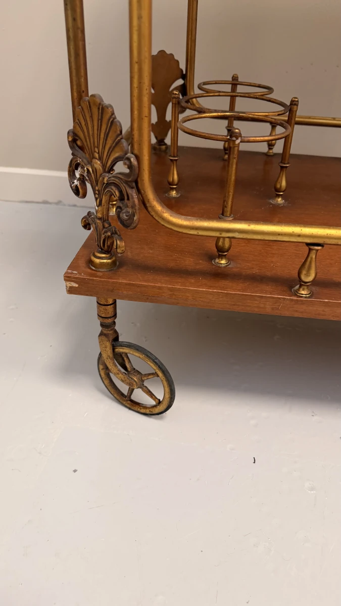 Serveerwagen/drankkar in Vintage Hollywood Regency stijl - foto 11
