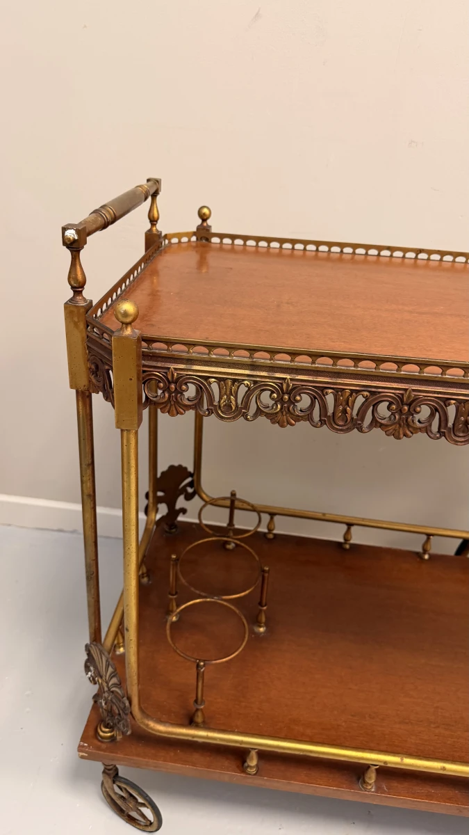 Serveerwagen/drankkar in Vintage Hollywood Regency stijl - foto 10