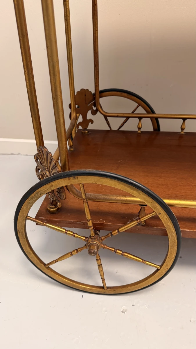 Serveerwagen/drankkar in Vintage Hollywood Regency stijl - foto 3