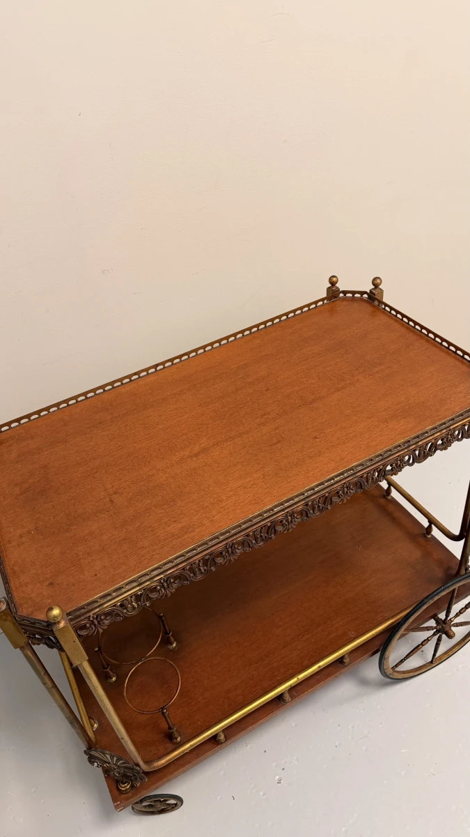 Serveerwagen/drankkar in Vintage Hollywood Regency stijl - foto 16