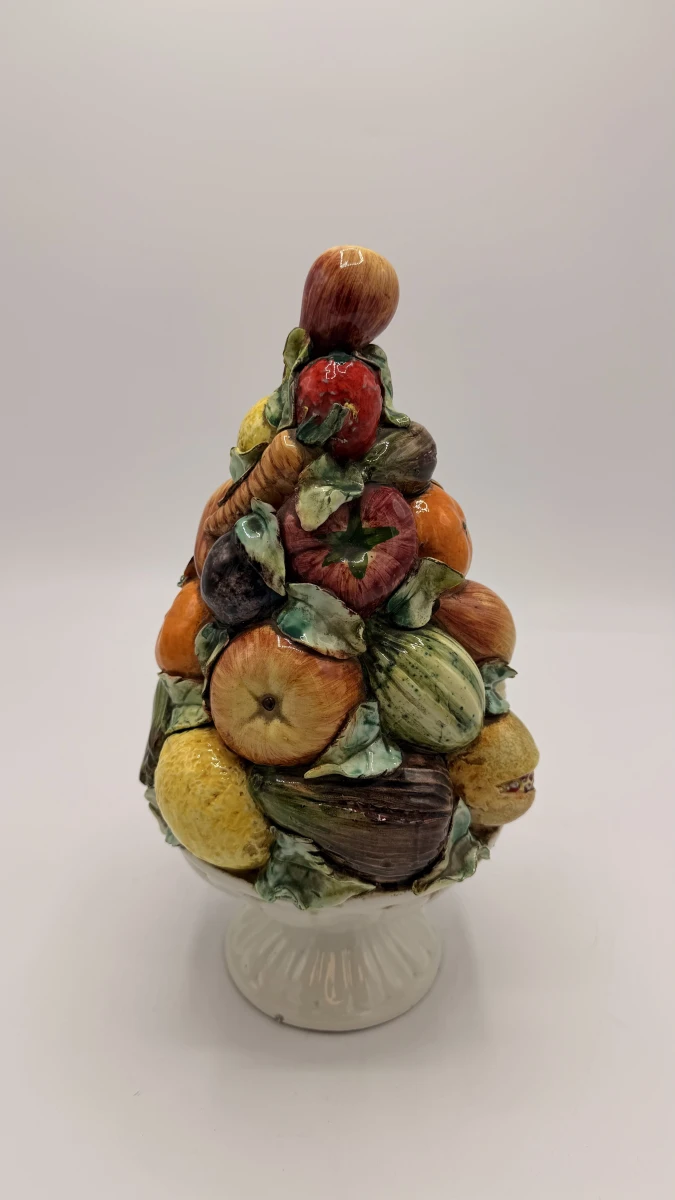 Italiaanse vintage Majolica fruittoren-handgemaakt - foto 2