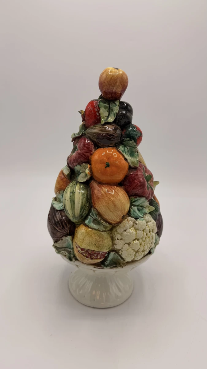 Italiaanse vintage Majolica fruittoren-handgemaakt - foto 3