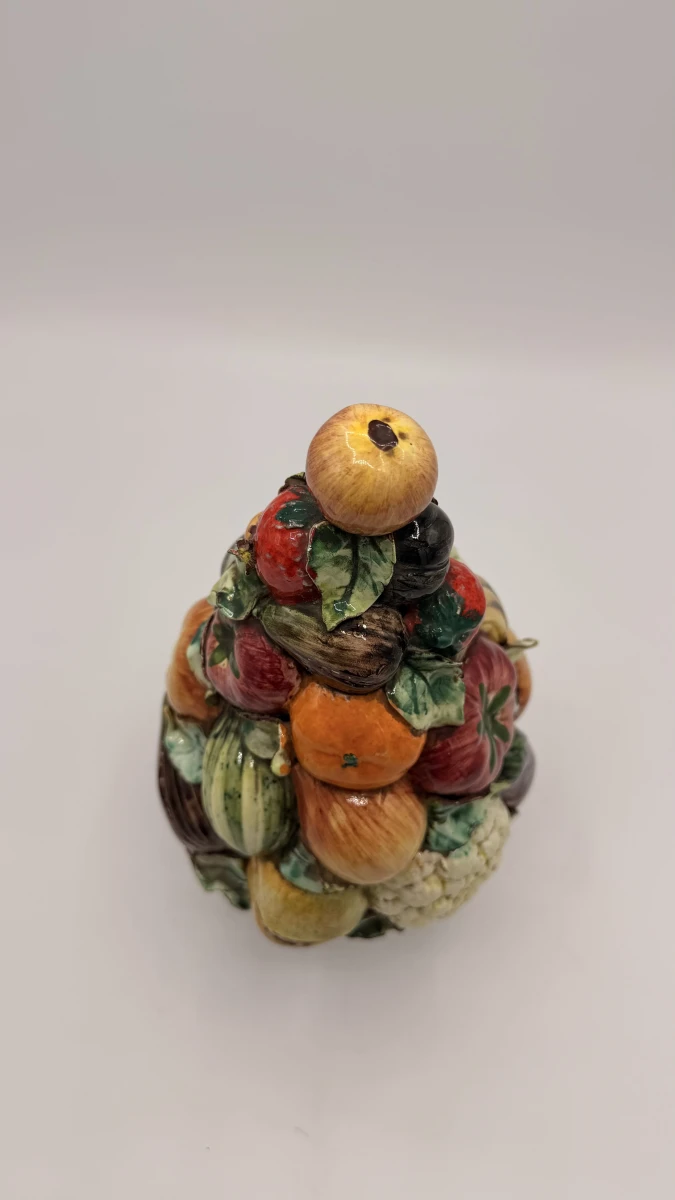 Italiaanse vintage Majolica fruittoren-handgemaakt - foto 5