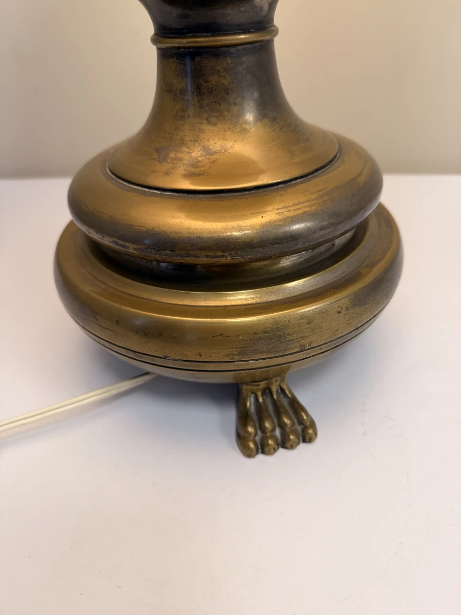 Tafellamp Art Nouveau stijl met messing voet - foto 6