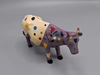 Twee decoratieve kunstkoeien uit de bekende CowParade collectie - foto 2