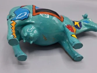 Twee decoratieve kunstkoeien uit de bekende CowParade collectie - foto 12