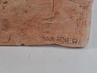Terracotta beeld van de Belgische kunstenaar Van Acker - foto 5