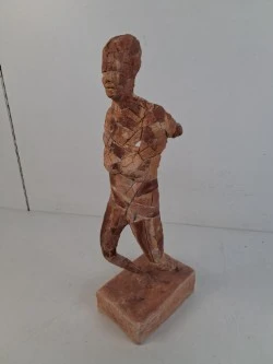 Terracotta beeld van de Belgische kunstenaar Van Acker - foto 2