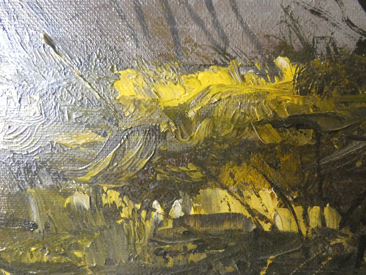 Vintage olieverfschilderij van de kunstenaar Emile Lammers - foto 6