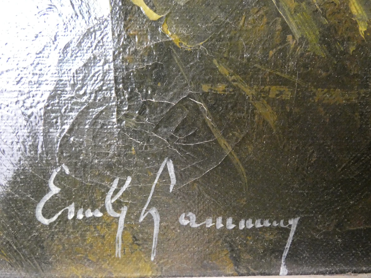 Vintage olieverfschilderij van de kunstenaar Emile Lammers - foto 11
