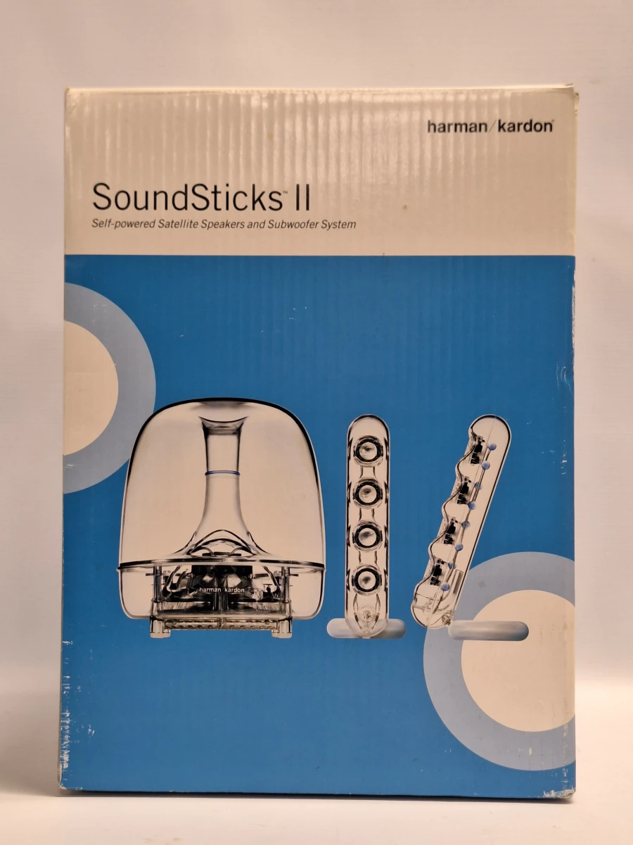 Harman Kardon SoundSticks II - Iconische transparante 2.1 speakerset in originele doos - foto 12