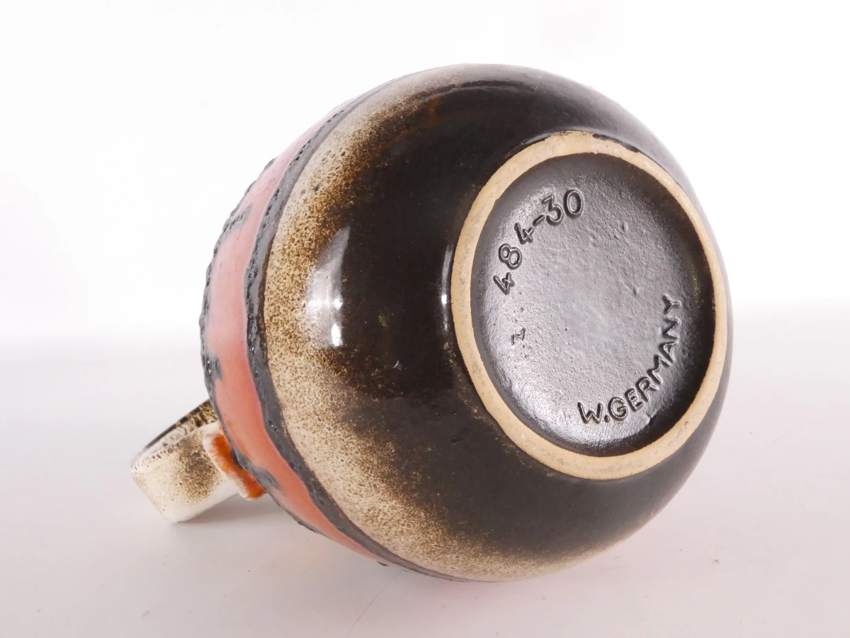 Set van twee vintage West-Duitse keramische vazen - foto 10