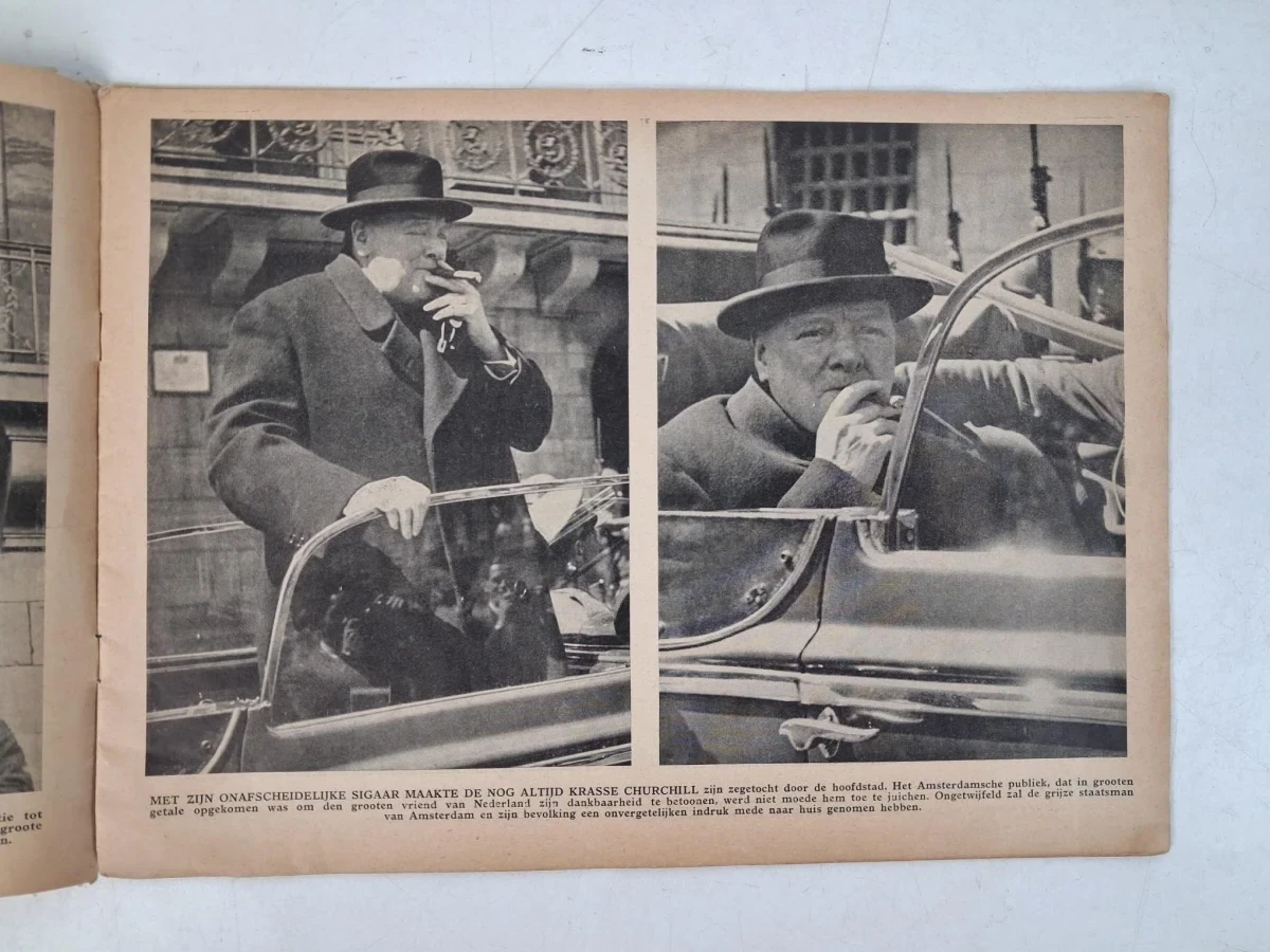 Historische fotoboek "Winston Churchill in ons midden. Zijn zegetocht door ons land, 8-13 Mei 1946" - foto 4