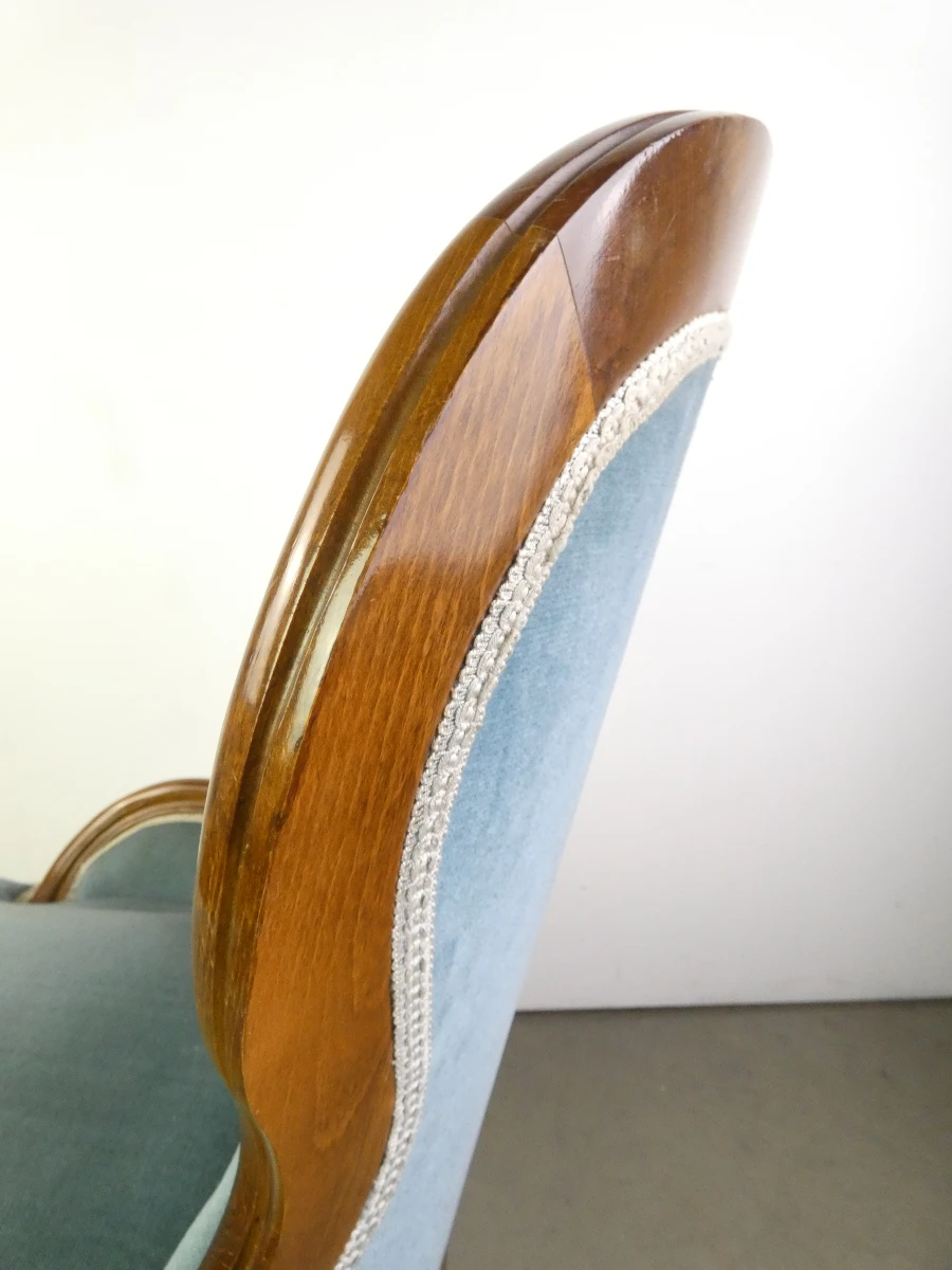 Klassieke gewatteerde fauteuil - foto 12