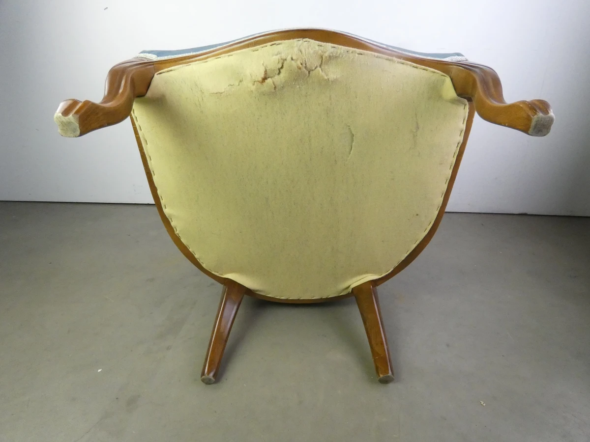 Klassieke gewatteerde fauteuil - foto 17